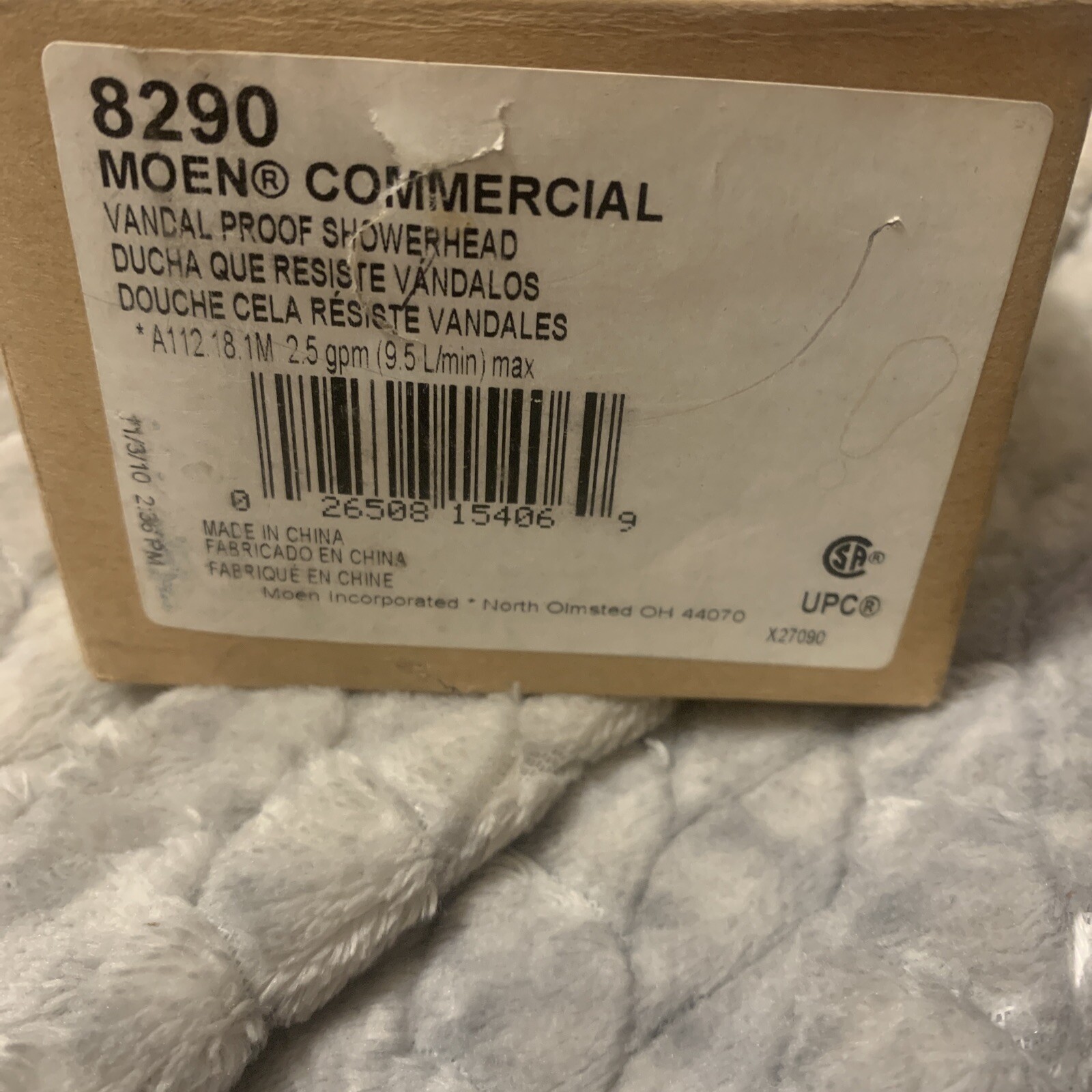 Moen 8290 Chrome Vandalproof Commercial Showerhead for sale online eBay