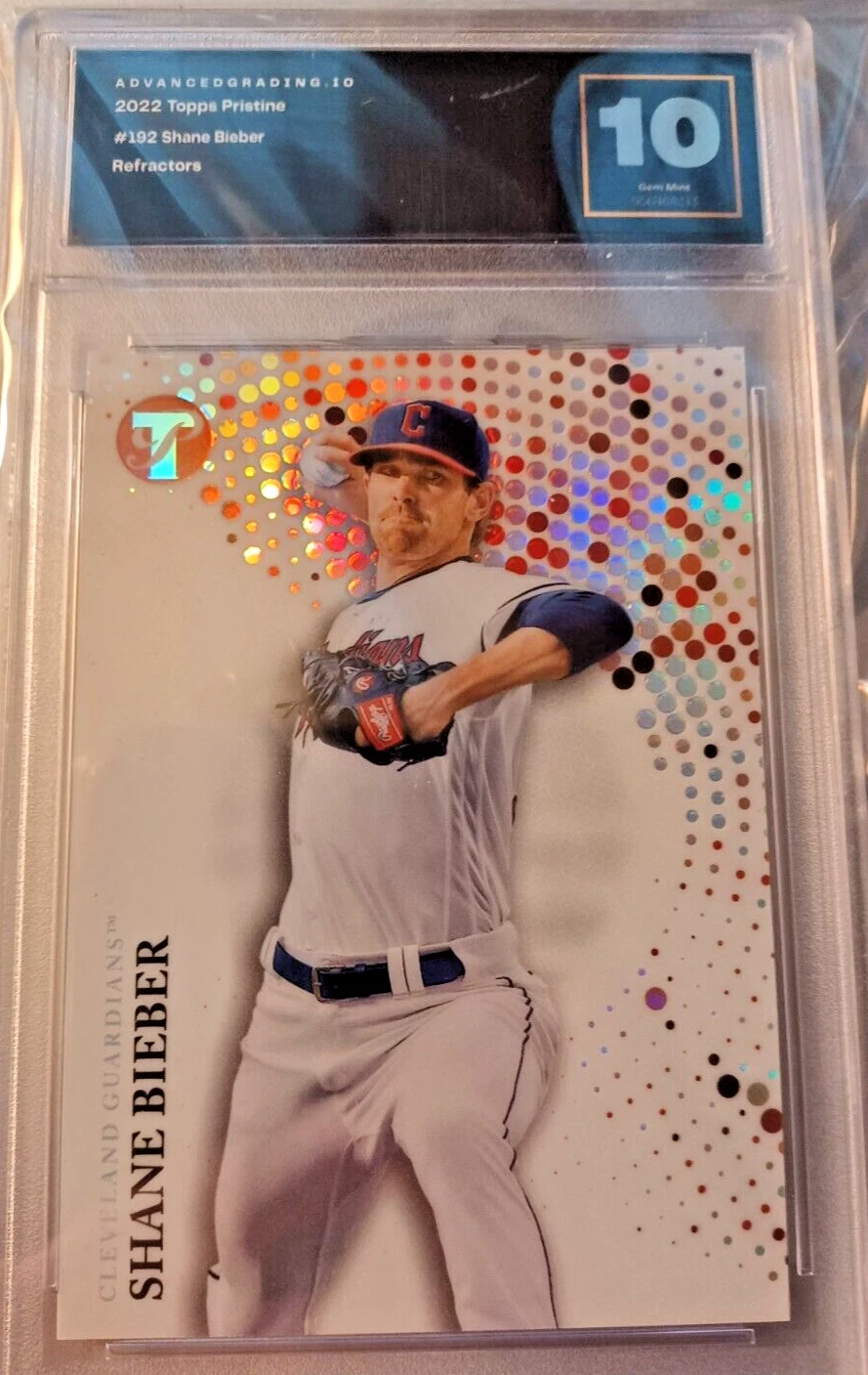 Shane Bieber trading card