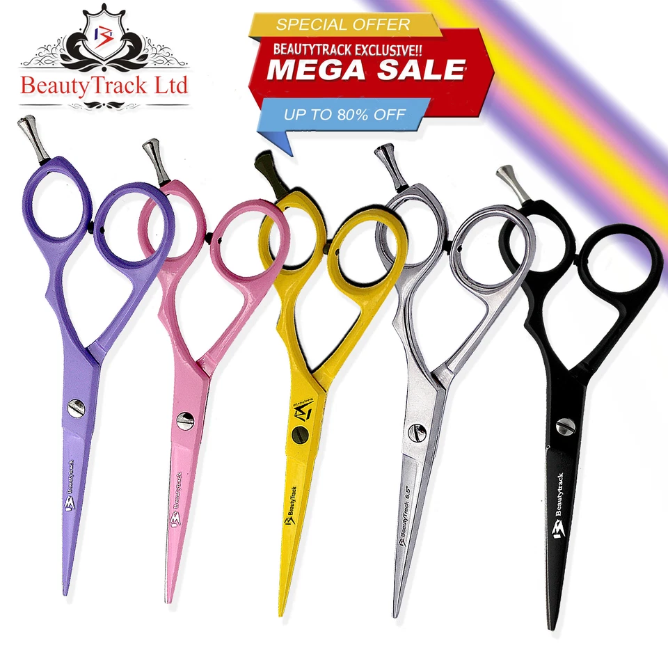 BEAUTYTRACK Professional Hairdressing Barber Scissor Salon Hair Cutting RAZOR Sharp Shear UK