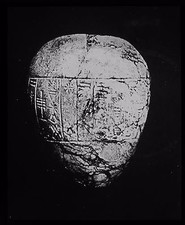 Glas Magische Laterne Dia Streitkolbenkopf Sargons I um 1900 Foto Babylonien