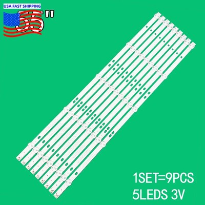 New LED Strip for HV550QUB-F5A HRS_SQY55D3_5X9 RCA RNSMU5545 Proscan PLED5544U