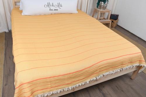 Coperta da spiaggia, coperta in mattoni, 83x103 pollici, coperta a righe - Foto 8 di 9