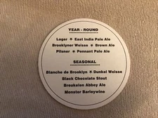 Brooklyn Brewery Beer Coaster, Brooklyn, NY, 12