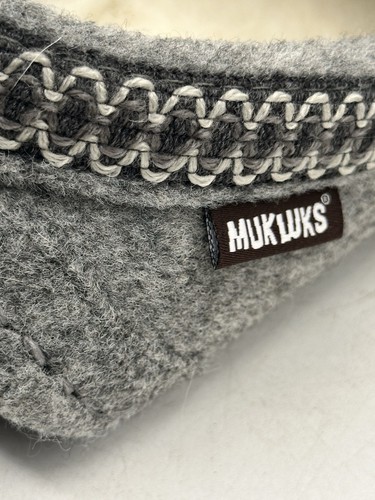 Muk Luks Damen Mokassin Hausschuhe Größe 9 Memory Foam Einlegesohlen grau neu mit Etikett - Bild 10 von 14