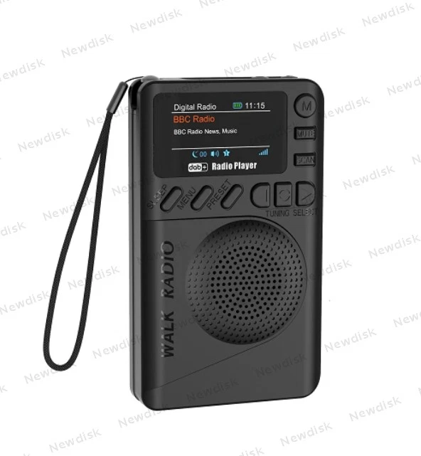 Portable Pocket Digital DAB FM Radio MP3 Player LCD Display Speaker Micro USB - Bild 2 von 4