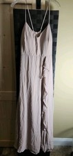 Birdy Grey Dress Formal Party Prom Sz Medium Sleeveless Long