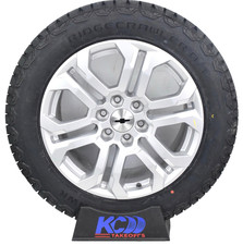 20 New Chevy Silverado Tahoe Silver Oem Wheels Rims Tires 27555r20 At Tires 20 New Chevy Silverado Tahoe Silver Oem Wheels Rims Tires 27555r20 At Tires