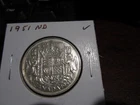 1951  ND - Canada - silver 50 cent coin - Canadian half dollar