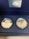 2012 S Proof/Reverse .999 American US Silver Eagle $1 San Francisco 2-COIN Set