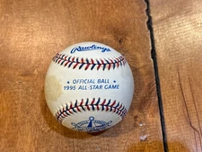 1995 MLB Official All Star Game Rawlings Baseball At Arlington Stadium, Texas