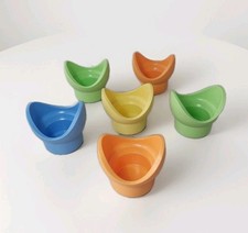 Tupperware Eierbecher Junge Welle bunt 6 Stück Tupper Eierständer Frühstücksei