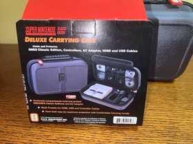 Super Nintendo Deluxe Carrying Case Official for SNES or NES Classic Edition NEW