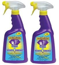 Wizards 11055 Tire & Vinyl Shine 22oz Spray Dressing & Protectant - 2 PACK