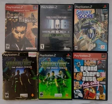 Dead Right Men Black SilentScope Vice City Omega PlayStation Ps2 Game Bundle Lot