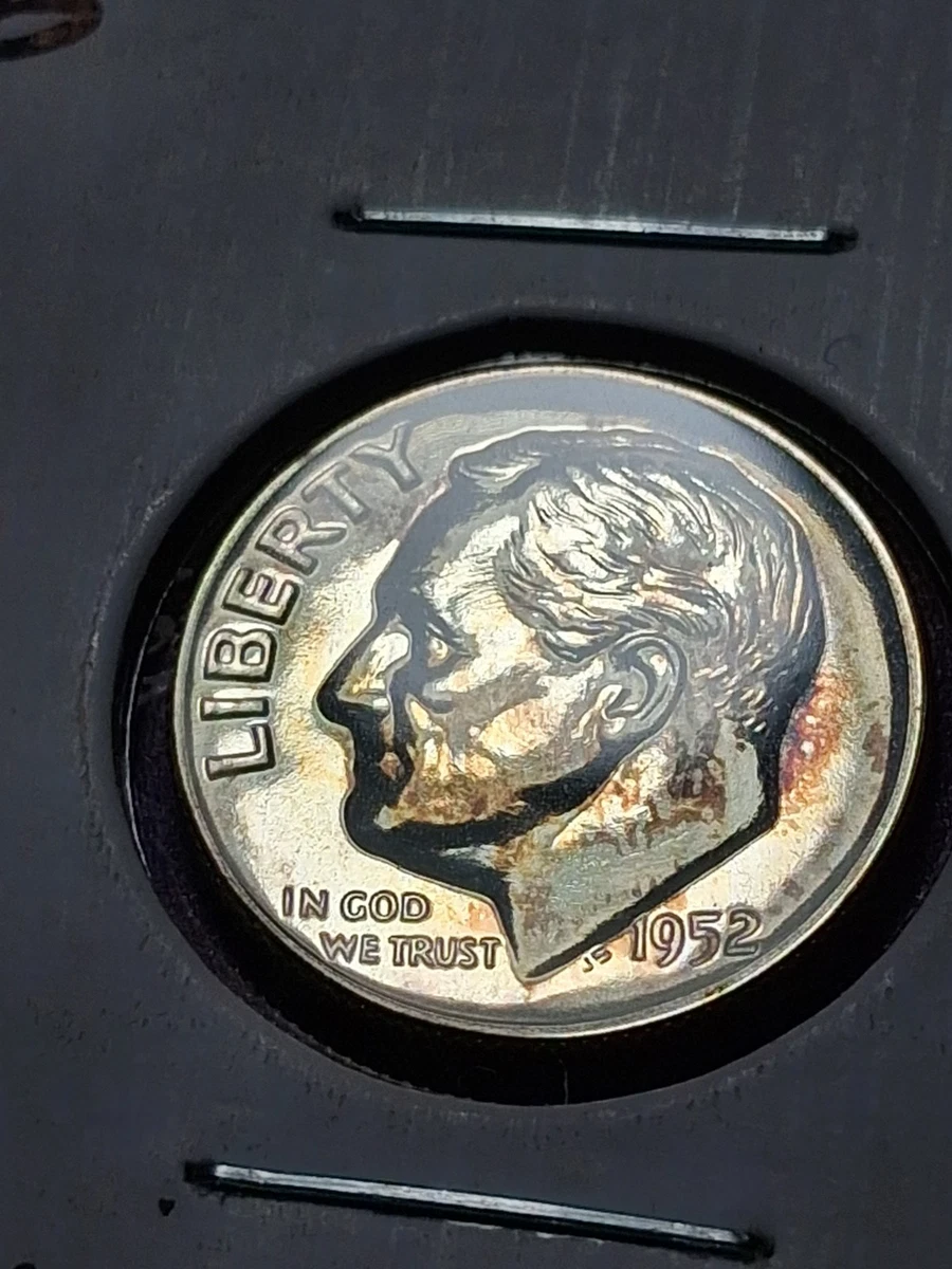 未经认证银罗斯福1952 美分银币(1946-现在) | eBay