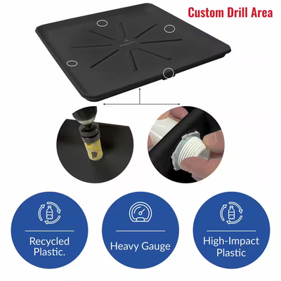 #ad #ad 30 In. X 28 In. Plastic Washing Machine Drain Pan with Drainhose Adapter in B... $39.76