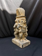 Ancient Egyptian Double-Sided Bes Guardian Statue Made In Egypt