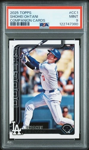 2025 Topps Rare Companion Cards #CC1 Shohei Ohtani PSA 9