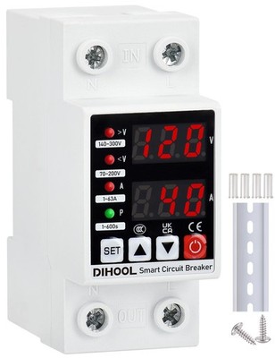 Voltage Protector 110V 220V 1-63A Overcurrent Protection - Smart Circuit Breaker