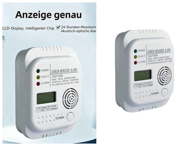 CO Melder Digital Kohlenmonoxid Alarm mit LCD Anzeige Gasmelder für Haus Wohnung