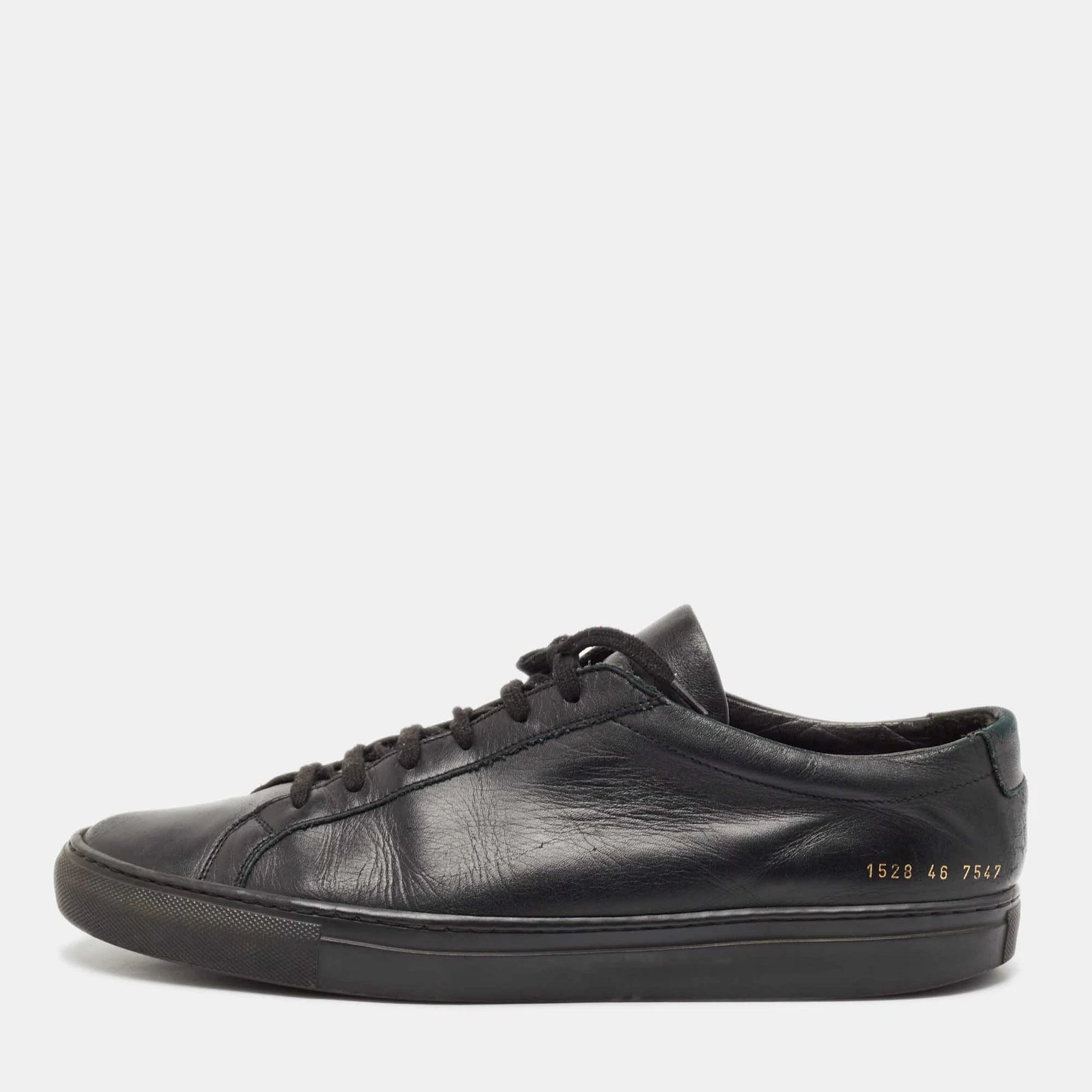 Sneakers stringate Common Projects in pelle nera Achille taglia 46