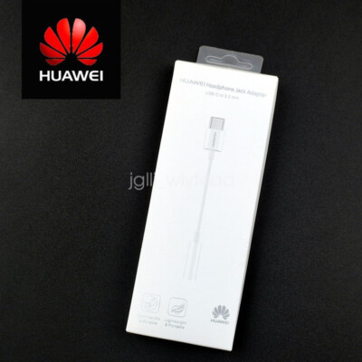 Original Huawei USB-C to 3,5mm Jack Audio aux Adapter cm20 Ohrstöpsel Kabel Box