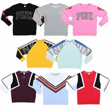 Victoria's Secret Pink Sweatshirt Crew Neck Pullover Sweater Jacket Outerwear