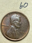 1929 (P) LINCOLN WHEAT CENT, AU  "Almost Uncirculated" condition coin, #60