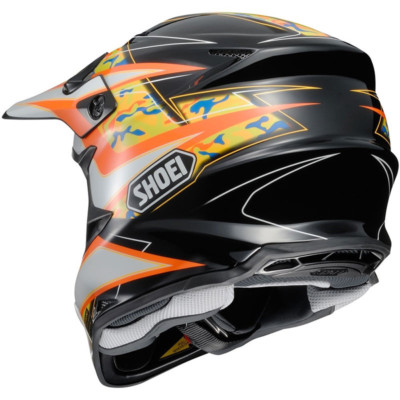 SHOEI VFX-W MOTOCROSS MX ENDURO BIKE HELMET TURMOIL TC-8 BLACK