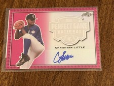 CHRISTIAN LITTLE 2020 Leaf Perfect Game PINK RAINBOW PROOF AUTO #1/1 VANDY LSU