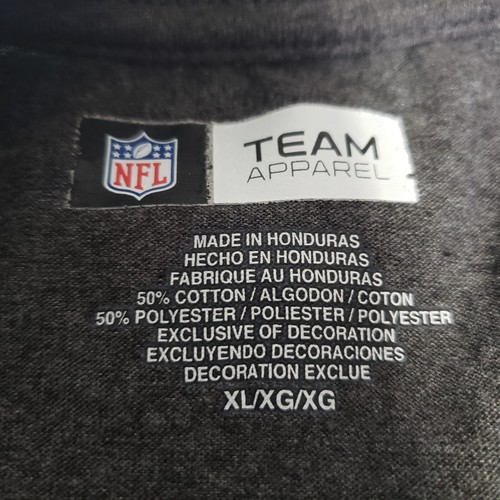 New England Patriots T-Shirt Mens XL Gray Graphic Crewneck Cotton Polyester NWOT - Picture 5 of 8