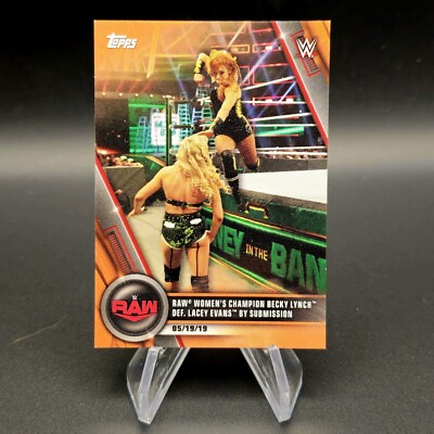 Becky Lynch | Lacey Evans 2020 Topps WWE Women's Division Orange /50 #30