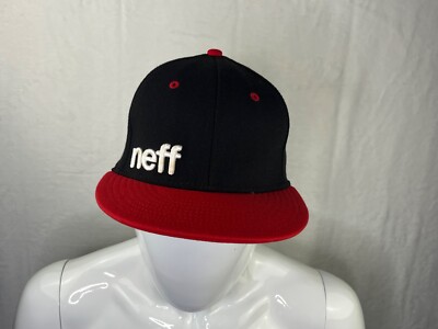Neff Men's Flat Bill Basecall Cap Red/Black, Small/Medium