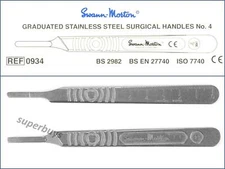 Swann Morton No. 4 Stainless Steel Scalpel Handle For 18 To 36 Surgical Blades
