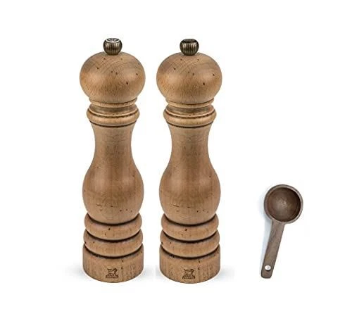 Peugeot Paris Classic Collection Antique Salt & Pepper Mill Natural - With Woode