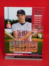 JASON BARTLETT Autograph 2005 Leaf Prospect Rookie Card#222 Minnesota Twins Auto. rookie card picture