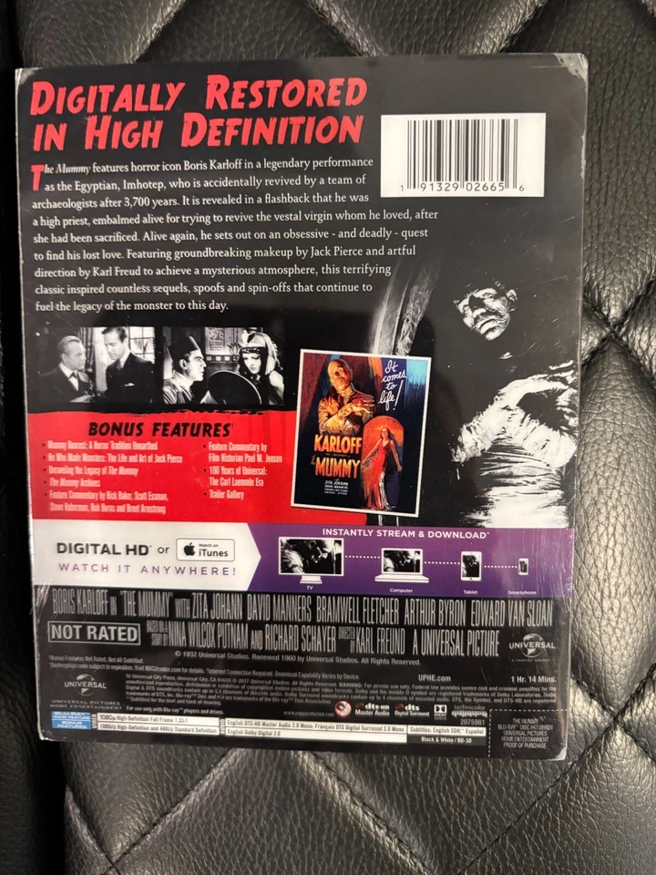 The Mummy (Blu-ray Disc, 2017, Best Buy Only STEELBOOK) w/ SLIP COVER!! - Image 2 of 4