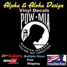 Pow Mia Die Cut Vinyl Decal Truck Car Sticker Laptop Window