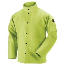 Revco FL9-30C TruGuard 200 FR Cotton Welding Jacket Safety Lime Size 3XL