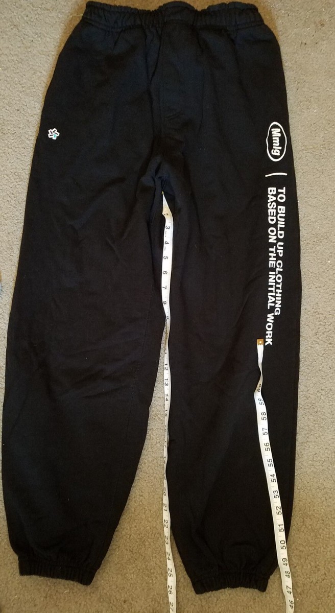 パンツ 87MM Mmlg CPC HF SWEAT PANTS AUTHENTIC NAVY MMLGBD1B008 MMlg MM87 Black Sweat Pants 2017 Heavy Cotton Sz Medium To