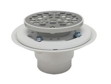 KEENEY SD4PVCADJ Beveled Edge Shower Drain for 2" PVC