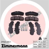 Zimmermann BremsbeläGe Vorne FüR Renault Trucks Mascott Kasten/Kombi Iveco