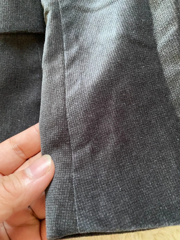 Perry Ellis Men Size 38 Black Suede Mid-Length Sleeve Jacket (C18) - Image 4 of 4