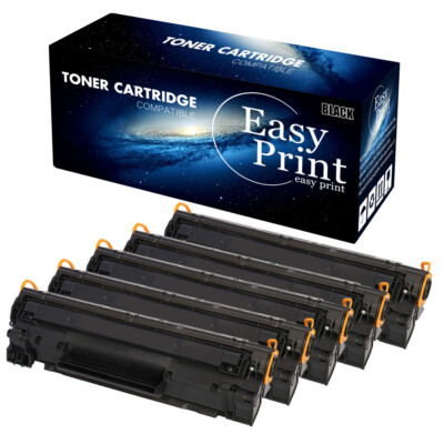 5PK Black CE285A Toner Cartridges replace for HP 85A LaserJet MFP M1132 M1218nf