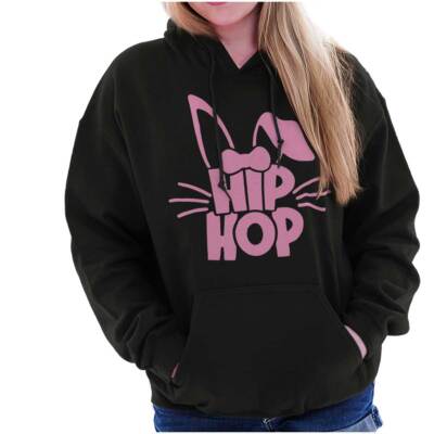 Cute Spring Easter Bunny Pun Hip Hop Music Womens Hooded Sweatshirts Hoodies