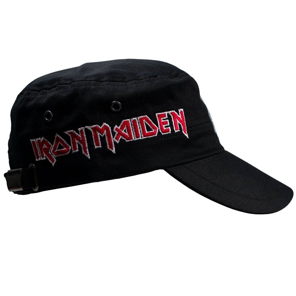 baseball cap military army cap with embroidered logo rock metal band