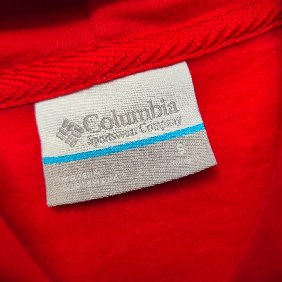 COLUMBIA PFG PERFORMANCE EQUIPO DE PESCA Juvenil Pequeño (7/8) Pullover Sudadera con Capucha Roja NUEVO Foto 4 de 4