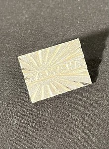 Vintage Yamaha Motorcycle Company Biker Pin for Hat Vest or Lapel Silver