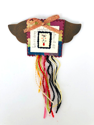 Ruby Lips ~ ANGEL MESSAGE MAGNET ''Life Is a Daring Adventure'' ~ NEW silvestri