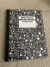 Wide ruled Composition book 80 sheets